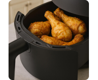 Huslog Air Fryer AirJoy 1000W 2,3L - 1596766 - zdjęcie 7